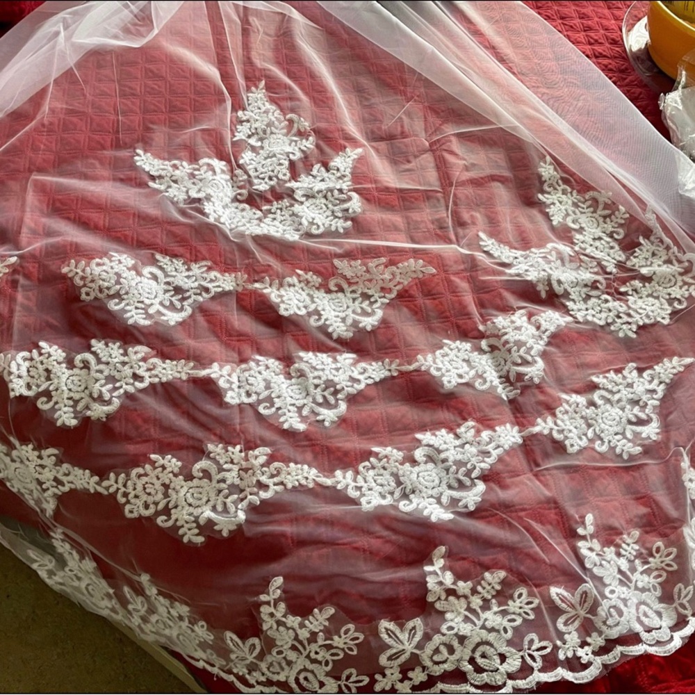 Cathedral wedding veil